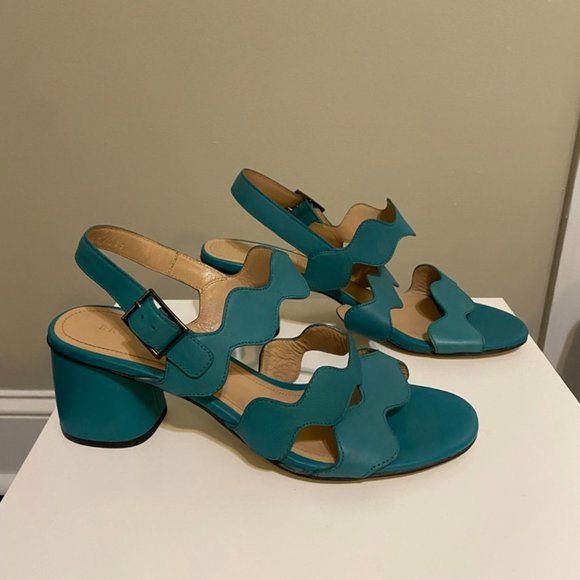 Aqua Three Strap Bruno Remi Sandals - Picture 2 of 6